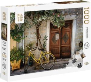 Yellow Bicycle Bicycles Jigsaw Puzzle By Pierre Belvedere