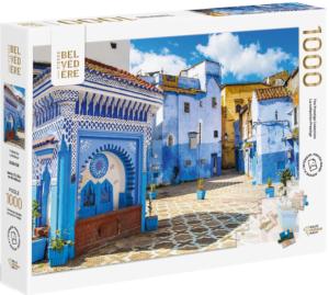 The Blue City Africa Jigsaw Puzzle By Pierre Belvedere