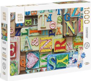 Colorful Alphabet Alphabet & Numbers Jigsaw Puzzle By Pierre Belvedere