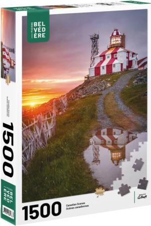 Cape Bonavista Lighthouse Canada Jigsaw Puzzle By Pierre Belvedere