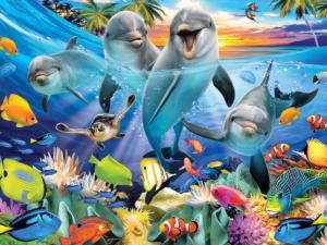 Playful Dolphins Dolphin 3D Puzzle By Prime 3d Ltd