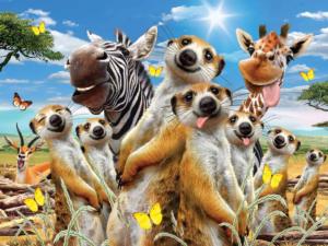 Meerkat Selfie Animals Children's Puzzles By Prime 3d Ltd