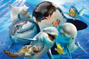 Ocean Selfie Sea Life Lenticular Puzzle By Prime 3d Ltd