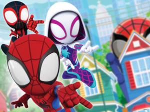 Spidey & Amazing Friends Marvel Superheroes Lenticular Puzzle By Prime 3d Ltd