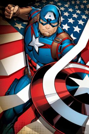Marvel Captain America Superheroes Tin Packaging By Prime 3d Ltd