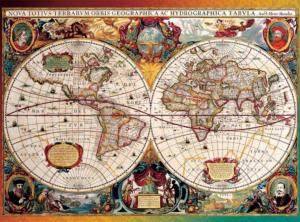 Antique Map History Jigsaw Puzzle By Buffalo Games