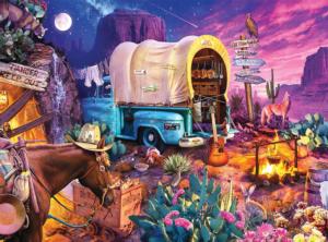 Signature Collection - Wild West Camp Americana & Folk Art Jigsaw Puzzle By Buffalo Games