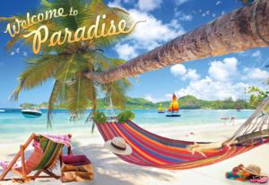 Welcome to Paradise Beach & Ocean Jigsaw Puzzle By Buffalo Games