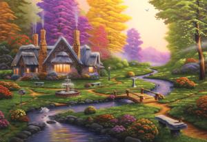 A Dreamy Retreat Cottage / Cabin Jigsaw Puzzle By Buffalo Games