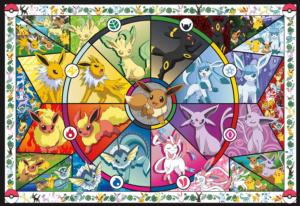 Eevee's Stained Glass Pokemon Jigsaw Puzzle By Buffalo Games