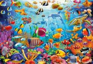 Reef Rush Hour Fish Jigsaw Puzzle By Buffalo Games