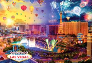 Night & Day Fabulous Las Vegas Las Vegas Jigsaw Puzzle By Buffalo Games