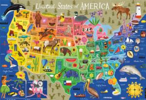 USA in Color - Scratch and Dent United States Jigsaw Puzzle By Buffalo Games