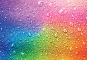 Drops of Color - Scratch and Dent Rainbow & Gradient Jigsaw Puzzle By Buffalo Games