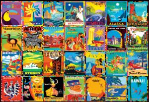 Colorful Destinations Travel Jigsaw Puzzle By Buffalo Games