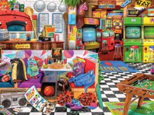 Pizza Arcade - Scratch and Dent Nostalgic & Retro Jigsaw Puzzle By Buffalo Games
