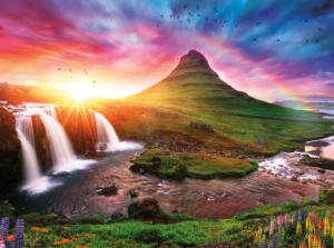 Iceland Sunset - Scratch and Dent Sunrise & Sunset Jigsaw Puzzle By Buffalo Games