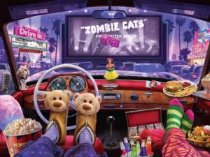 Night at the Drive-in Movies & TV Jigsaw Puzzle By Buffalo Games