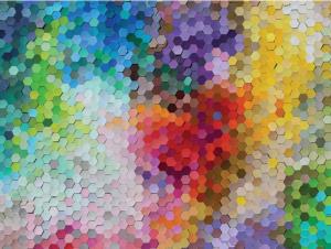 Hex Appeal Rainbow & Gradient Jigsaw Puzzle By Buffalo Games
