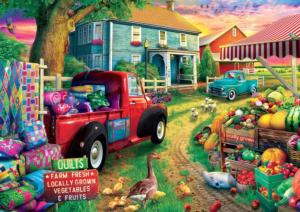 Quilt Farm Cars Large Piece By Buffalo Games