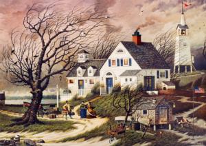 Old Martha's Vineyard Cabin & Cottage Jigsaw Puzzle By Buffalo Games