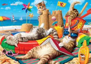 Beachcombers Cats Large Piece By Buffalo Games
