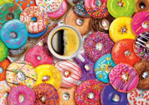 Coffee and Donuts Pattern / Assortment Large Piece By Buffalo Games
