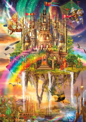 Rainbow City Fantasy Large Piece By Buffalo Games