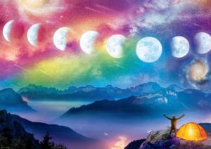 Moon Cycle Rainbow & Gradient Jigsaw Puzzle By Buffalo Games