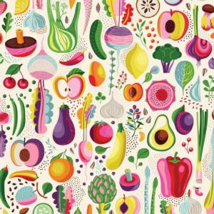 Fruits and Veggies Fruit & Vegetable Large Piece By Buffalo Games