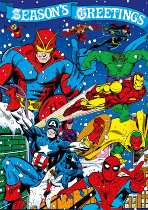 Seasons Greetings From The Avengers Super-heroes Jigsaw Puzzle By Buffalo Games