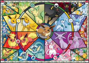 Pokemon - Eevee's Stained Glass Pokemon Jigsaw Puzzle By Buffalo Games