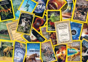 National Geographic Magazines Collage Jigsaw Puzzle By Buffalo Games