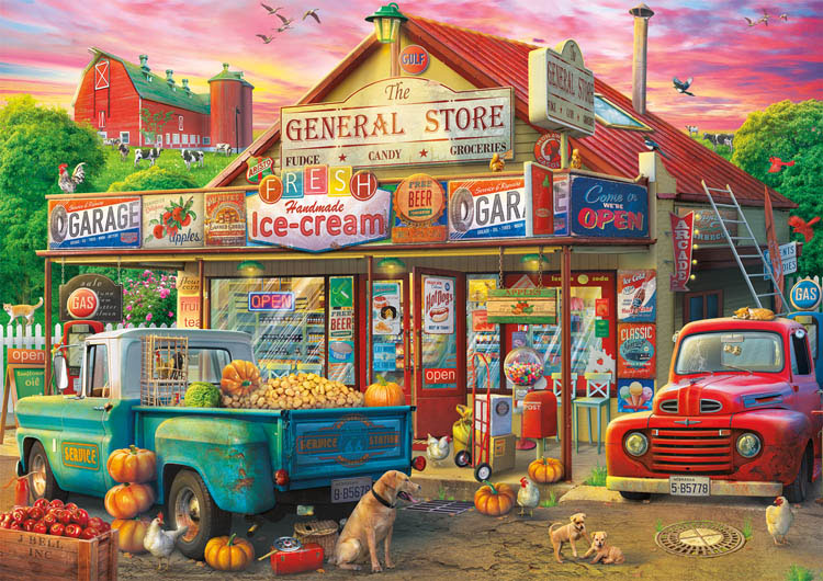 Country Store Americana Jigsaw Puzzle By Buffalo Games