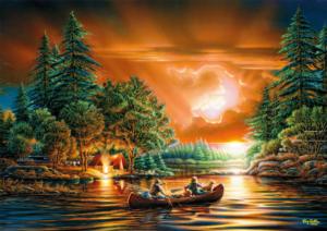 Evening Rendezvous Sunrise & Sunset Jigsaw Puzzle By Buffalo Games