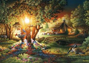 The Colors of Spring Sunrise & Sunset Jigsaw Puzzle By Buffalo Games