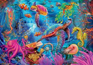 Colorful Ocean Fish Jigsaw Puzzle By Buffalo Games