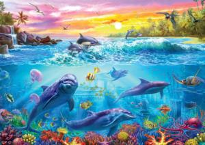 Magnificent Undersea World Dolphin Jigsaw Puzzle By Buffalo Games