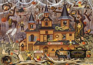 Trick or Treat Hotel Americana & Folk Art Jigsaw Puzzle By Buffalo Games