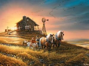 For Amber Waves of Grain Sunrise & Sunset Jigsaw Puzzle By Buffalo Games