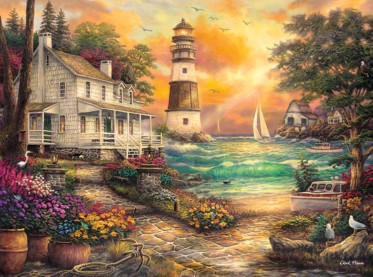 Cottage By The Sea Cottage / Cabin Jigsaw Puzzle By Buffalo Games
