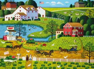 Jolly Hills Farms Farm Jigsaw Puzzle By Buffalo Games