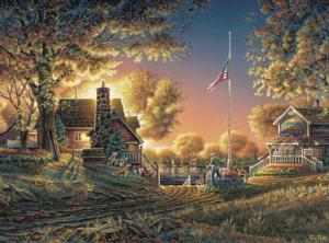 Good Evening, America! - Scratch and Dent Americana Jigsaw Puzzle By Buffalo Games