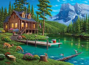 Hidden Harmony Cabin & Cottage Jigsaw Puzzle By Buffalo Games