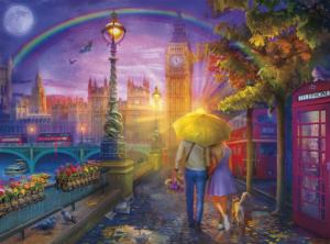 London Rain United Kingdom Jigsaw Puzzle By Buffalo Games