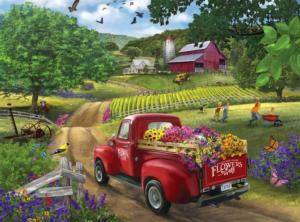 Friendly Farm Flowers Flower & Garden Jigsaw Puzzle By Buffalo Games