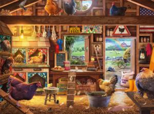 Country Ladies Farm Animal Jigsaw Puzzle By Buffalo Games