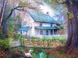 Cozy Country House - Scratch and Dent Cabin & Cottage Jigsaw Puzzle By Buffalo Games