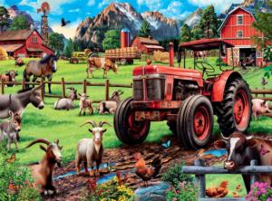 Time for Chores Farm Animal Large Piece By Buffalo Games