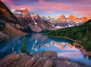 Mountains On Fire - Scratch and Dent Canada Jigsaw Puzzle By Buffalo Games